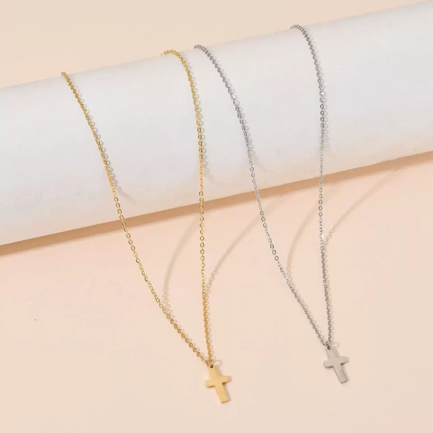 Stainless Steel Cross Necklace For Women