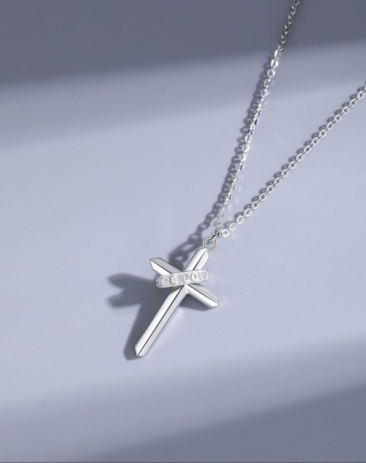 Cross S925 Sterling Silver Couple Necklaces - Unisex Pendant Accessories with Minimalist Design Aesthetic, Ideal for Trendsetters and Hip - Hop Enthusiasts