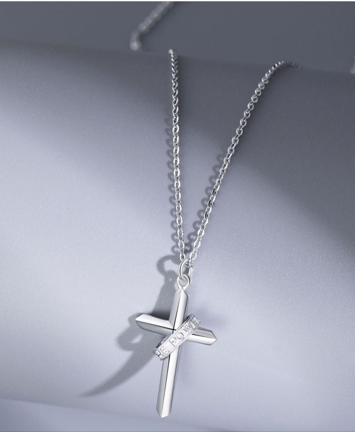 Cross S925 Sterling Silver Couple Necklaces - Unisex Pendant Accessories with Minimalist Design Aesthetic, Ideal for Trendsetters and Hip - Hop Enthusiasts
