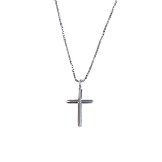 S925 Sterling Silver Cross Necklace for Women - Stylish Western  Accessory, Trendy Xiaohongshu Dupe Clavicle Chain